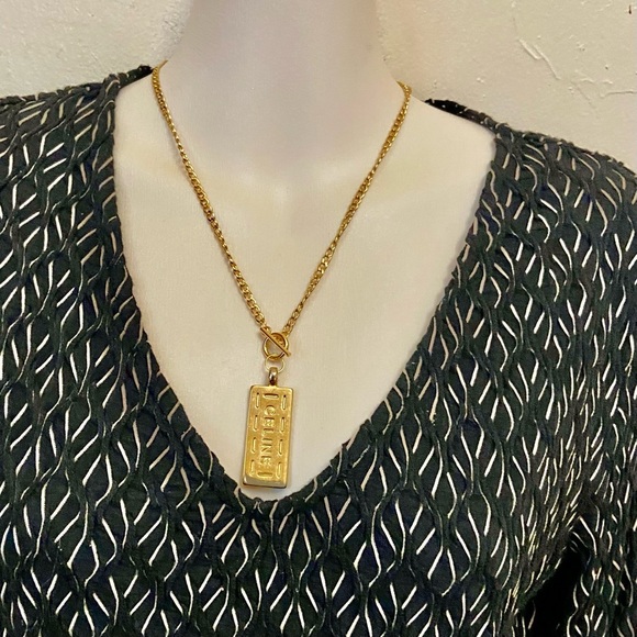 Celine 18-in Gold Plated Chain Necklace - Picture 3 of 10